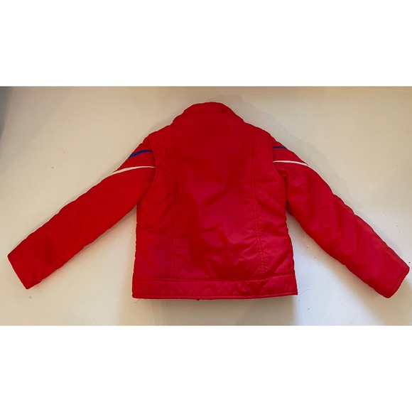 Vintage Obermeyer Ski Puffer Jacket Winter Coat Kids/JUNIOR Size 14 Red - Picture 2 of 12
